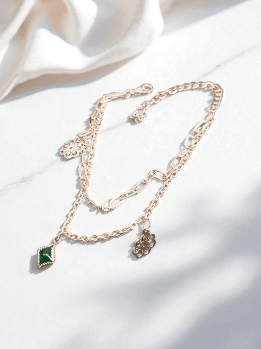 GreenMyst Budget Friendly Rose Gold Finished Simple and cute Bracelet