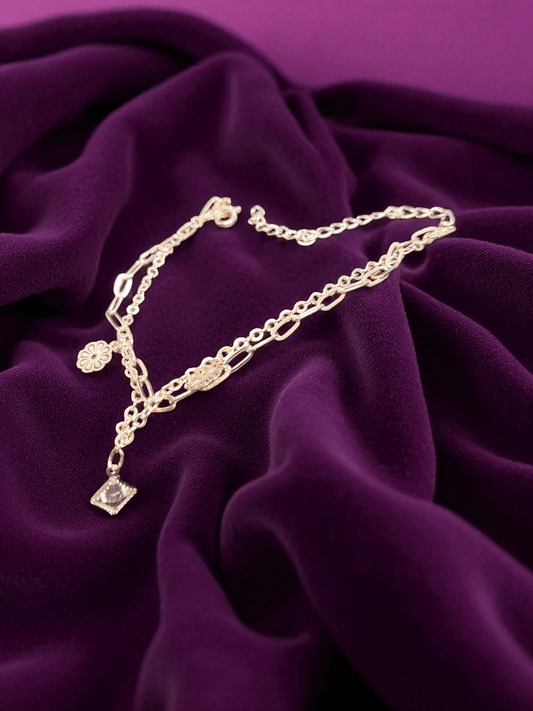 LilacWhim Budget Friendly Rose Gold Finished Simple and cute Bracelet