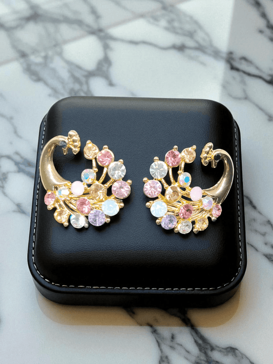 Peacock Sparkle Premium Quality Budget Friendly Peacock Design Western Earring