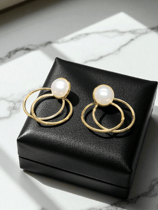 Orbit Pearl Budget Friendly Trendy and Stylish Western Hoop Earring