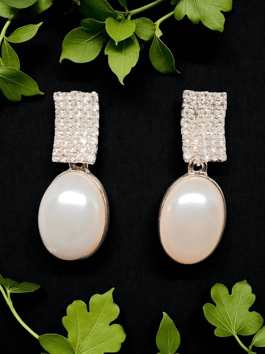 OpalElegance Light Weight and Stylish Budget Friendly Western Pearl Earring