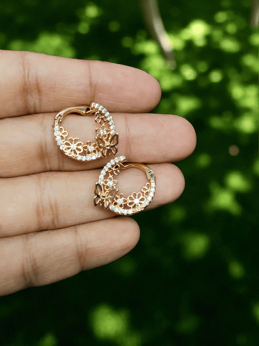 MoonPetal 18k Gold Plated Premium Quality Budget Friendly Light Weight Western Earring