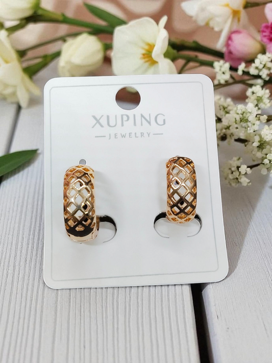 TrellaLoop 18k Gold Plated Premium Quality Budget Friendly Xuping Western Earring