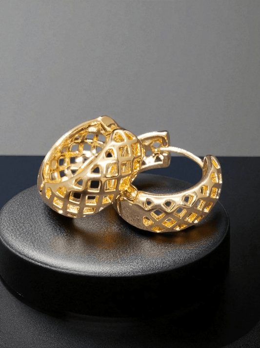 TrellaLoop 18k Gold Plated Premium Quality Budget Friendly Xuping Western Earring