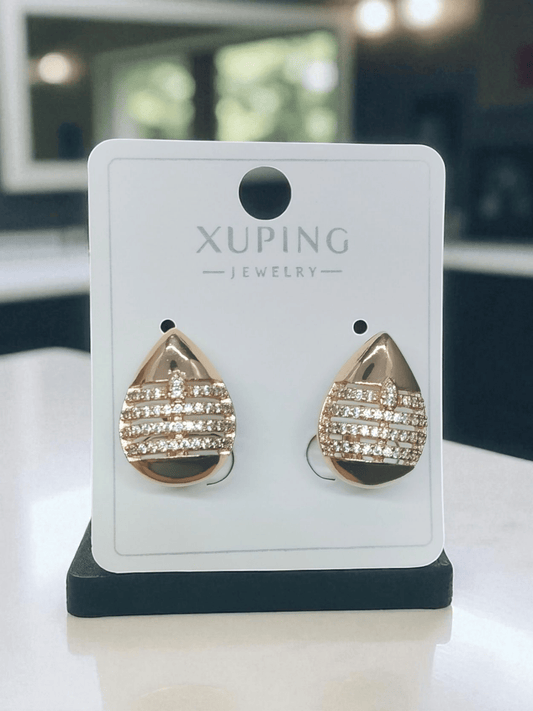 RegalDome 18k Gold Plated Premium Quality Xuping Branded Western Earring