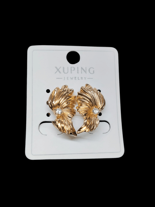 Elysian Fan 18k Gold Plated Premium Quality Xuping Branded Western Earring