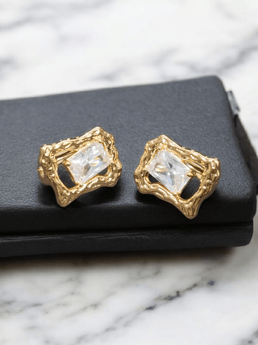 Crystal Forge 18k Gold Plated Premium Quality Xuping Branded Western Earring