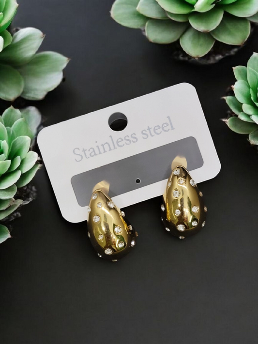 GlowNuggets Premium Quality Anti-Tarnished Statement Earring