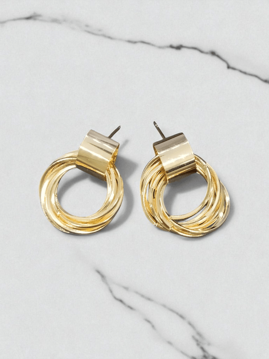 Gilded Circles Budget Friendly Light Weight Trending Simple and Stylish Hoop Earring