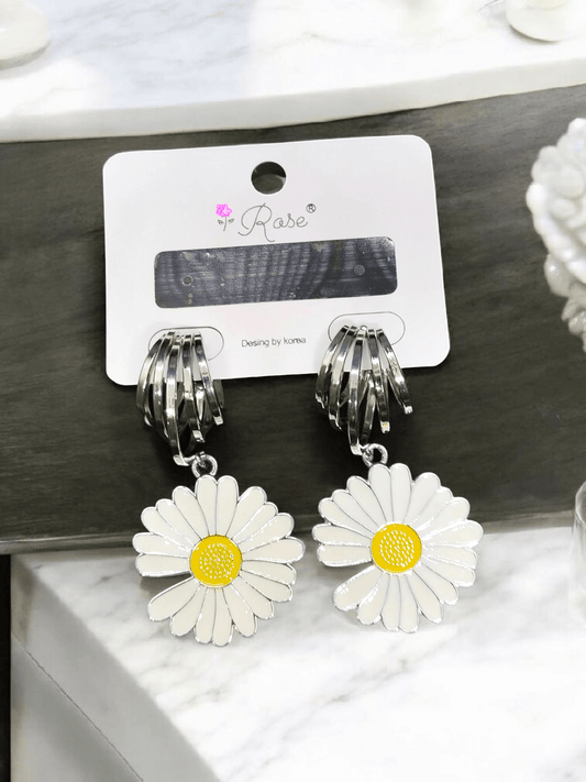 SunnyLoops Budget Friendly Floral Design Stylish Earring