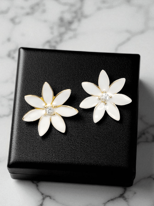 AuroraFloret Budget Friendly Light Weight Floral Design Elegant Earring