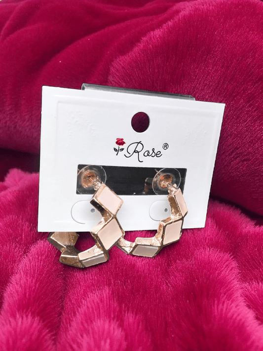 LoopCraze Budget Friendly Rose Gold Plated Trendy and Stylish Earring