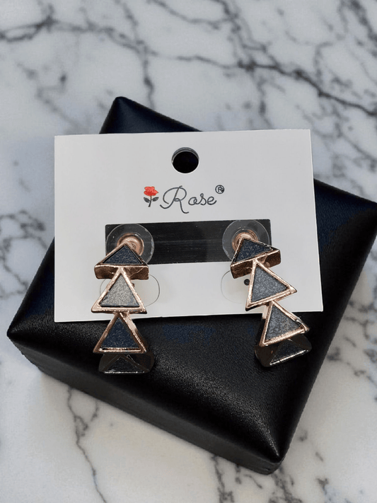 DenimTwist Rose Gold Plated Budget Friendly Trendy and Stylish Earring
