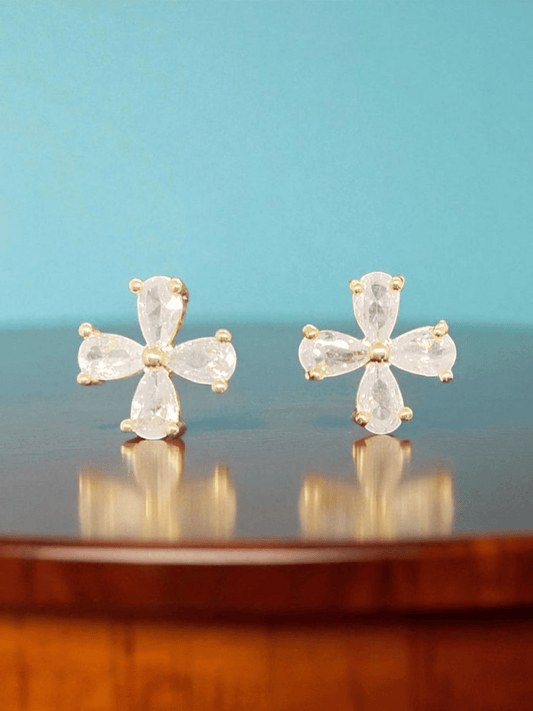 LustreBloom Premium Quality Budget Friendly Elegant Earring Combo Set In Pearl and AD Stone