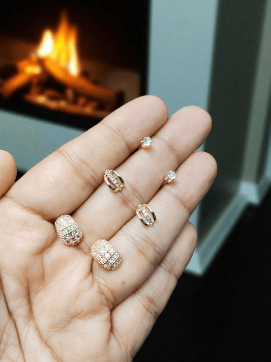 Zarina Shine Premium Quality Budget Friendly Elegant Earring Combo Set In AD Stone