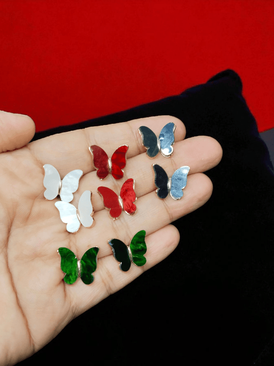 PapillonCharm Budget Friendly 4 different colors of Butterfly Designed Earring Combo Set