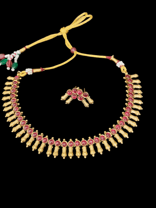 Kundan Bloom Trendy Designed Beautiful and Elegant Traditional Necklace Set Available in two colors