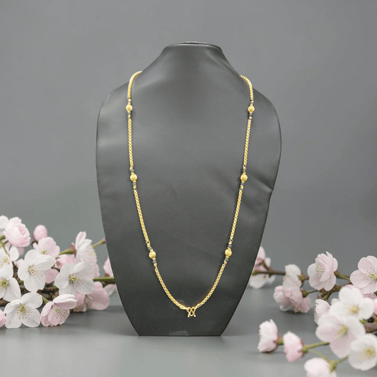Tulasi Bead Golden Essence Chain