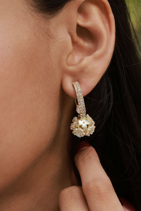 PearlBlossom Premium Quality Floral Designed Western Earring