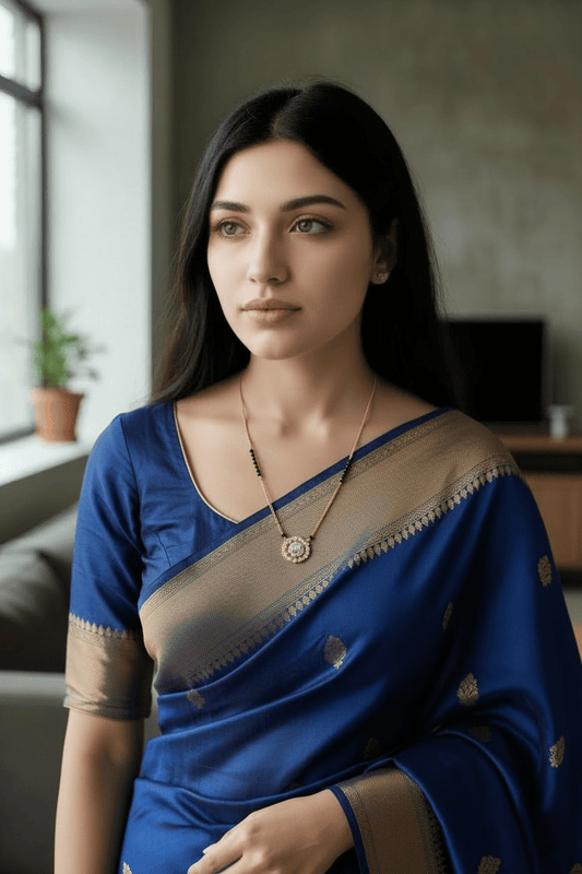 Virasat Bloom Premium Quality Light Weight AD Stoned Stylish Mangalsutra