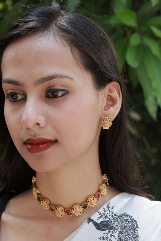 Divya Mohini Traditional Antique Beautiful Choker Set