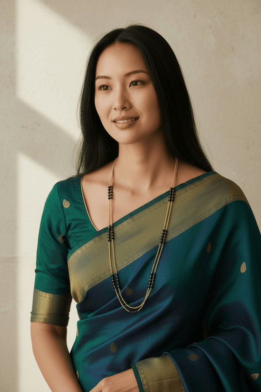 Heritage Double Line Budget Friendly Traditional Beauty Mangalsutra