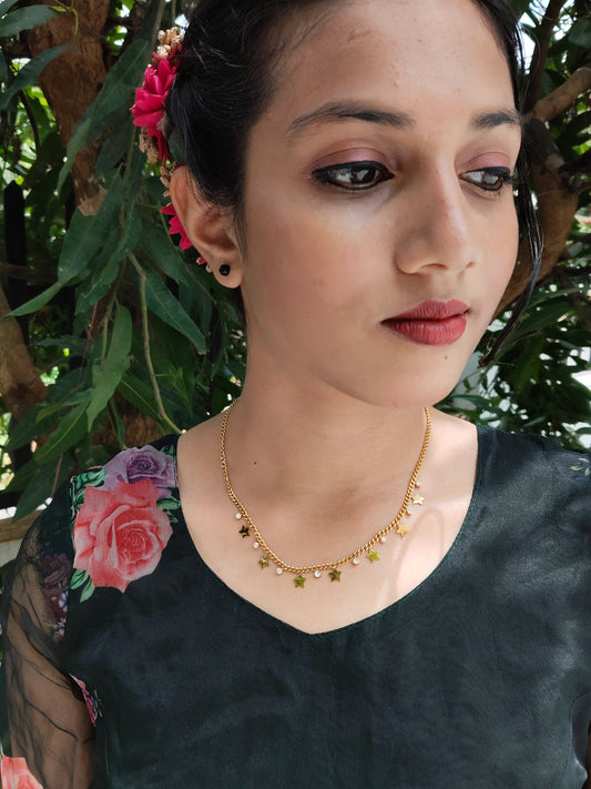 Tarakamala Premium Quality 22k Gold Plated Simple and Elegant Budget Friendly Western Chain