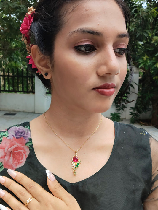 Peacock Glint Premium Quality 18k Gold Plated Trendy and Modern Budget Friendly Western Chain