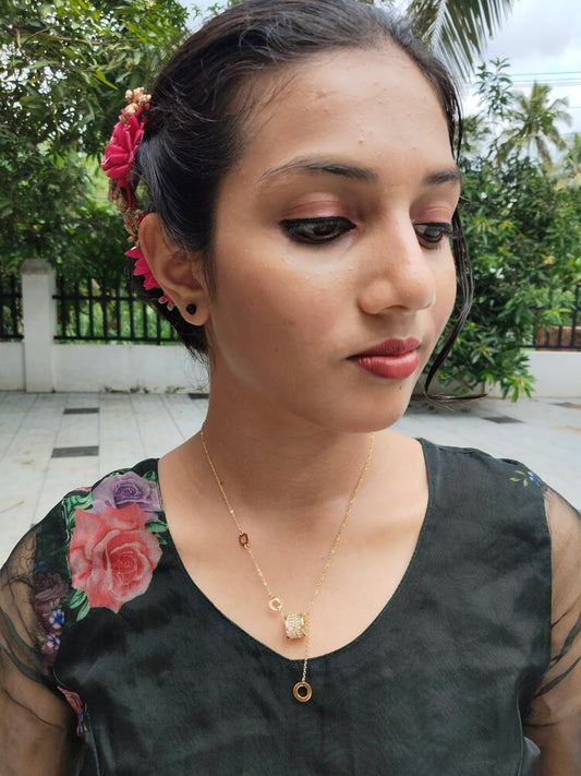 Ratnasanchala Premium Quality Budget Friendly 22k Gold Plated Simple and Elegant Western Chain