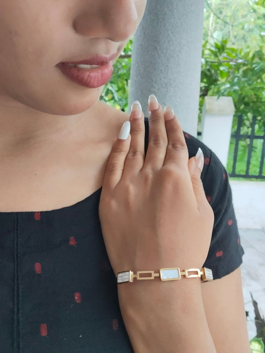 EdgeAura Premium Quality Budget Friendly Anti-Tarnished Openable Free Size Kada Bangle