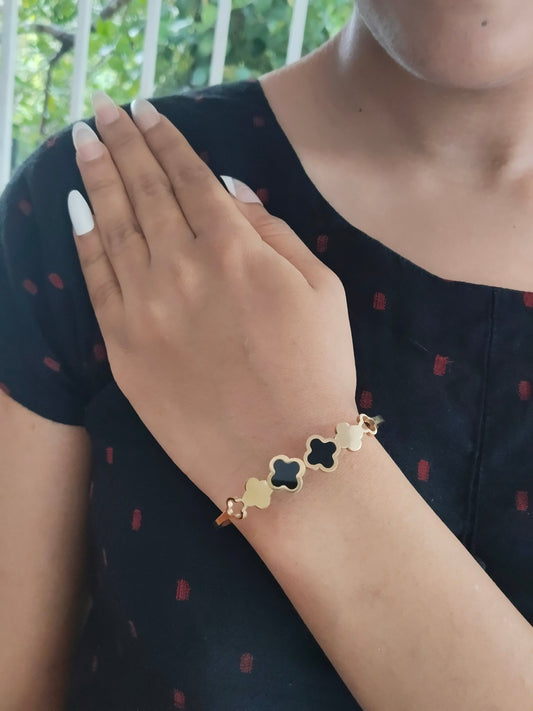 Inky Grace Premium Quality Budget Friendly Anti-Tarnished Openable Free Size Kada Bangle