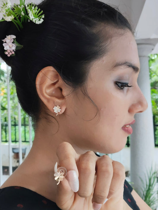 Lucky Bloom Premium Quality 18k Gold Plated Budget Friendly Western Earring