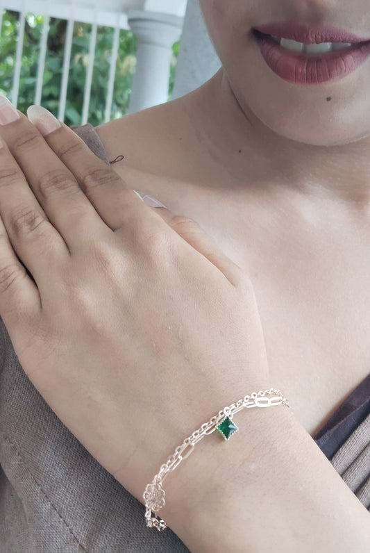 GreenMyst Budget Friendly Rose Gold Finished Simple and cute Bracelet