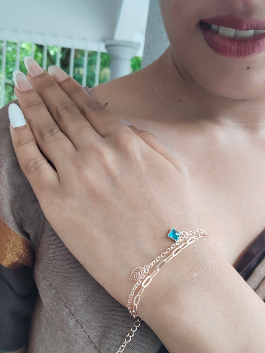 OceanVine Budget Friendly Rose Gold Finished Simple and cute Bracelet