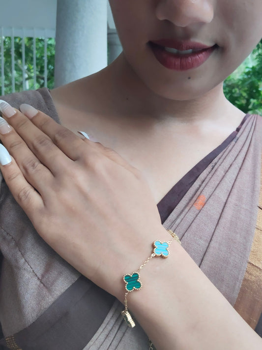 TealTreasure Premium Quality 18k Gold Plated Budget Friendly Trendy and Stylish Bracelet