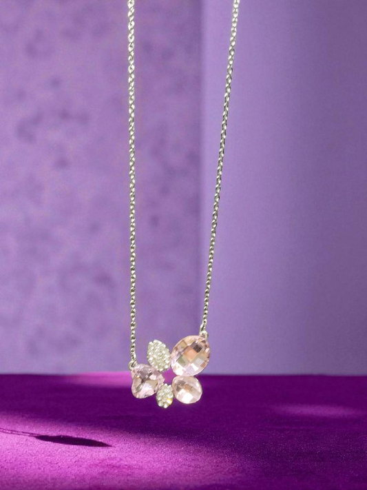 Rosewhisper Premium Quality Silver Plated Simple and Elegant Western Chain with Pendant