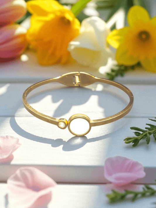 Solara Glow Premium Quality Budget Friendly Anti-Tarnished Openable Free Size Kada Bangle
