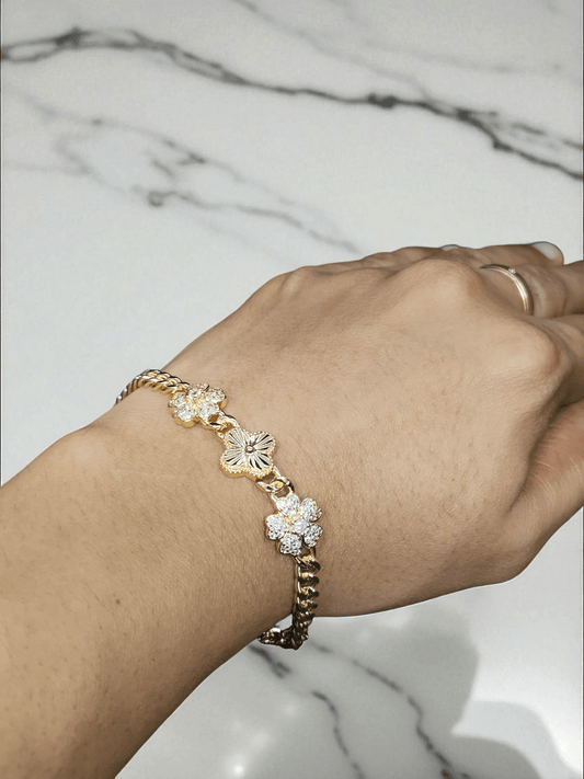 Lily Shine Premium Quality 22k Gold Plated Budget Friendly Trendy and Stylish Bracelet