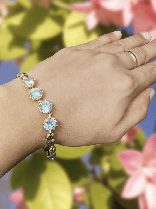 Solara Spark Premium Quality 22k Gold Plated Budget Friendly Trendy and Stylish Bracelet