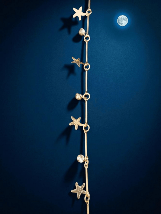 Starry Shore Budget Friendly Daily Wear 18k Gold Plated Stylish and Trendy Bracelet