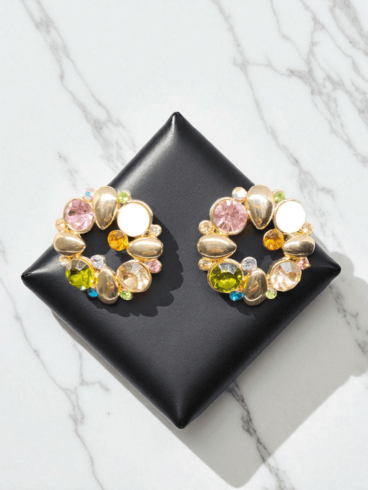 Fruity Gleam Premium Quality Budget Friendly Stoned Western Earring