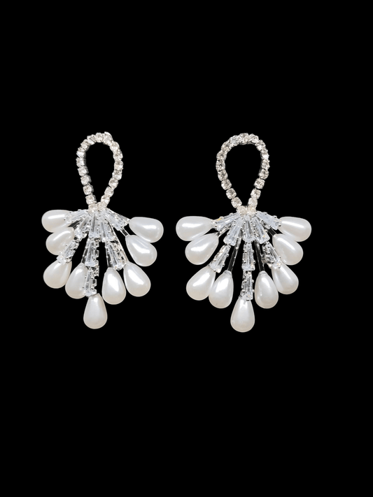 GlimmerFall Budget Friendly Trendy and Stylish Pearl Western Earring in 2 variant