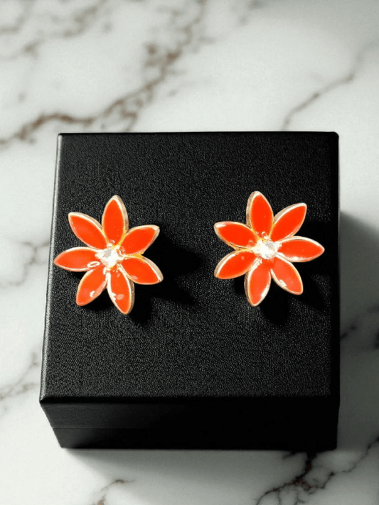 AuroraFloret Budget Friendly Light Weight Floral Design Elegant Earring