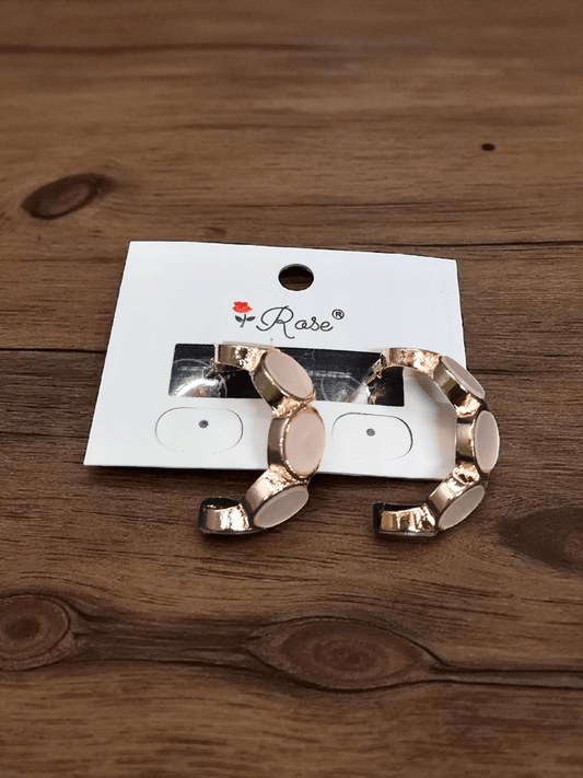 Rosé Ovals Budget Friendly Rose Gold Finish Simple and Stylish Mat Earring