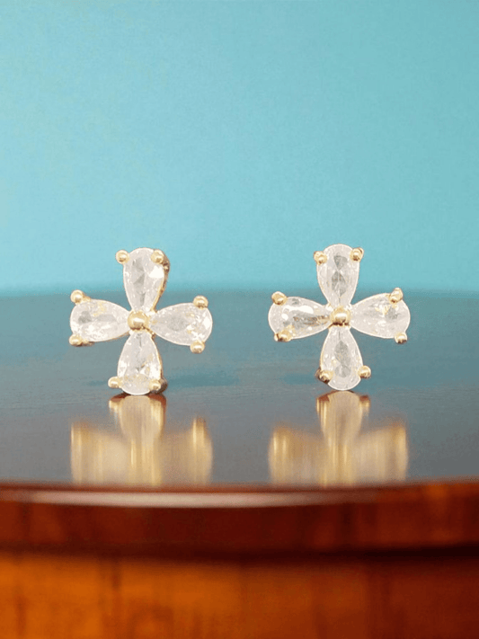 LustreBloom Premium Quality Budget Friendly Elegant Earring Combo Set In Pearl and AD Stone