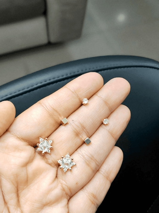OpulenceDots Premium Quality Budget Friendly Elegant Earring Combo Set In AD Stone