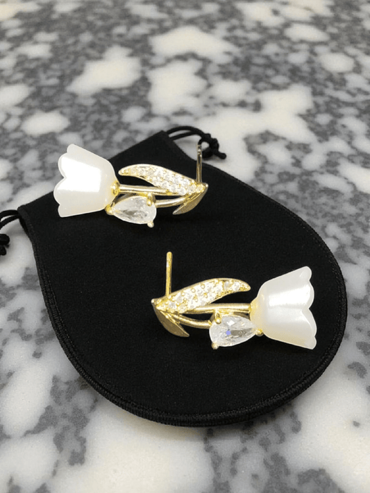 SereniFlora Premium Quality Budget Friendly AD Stoned Trendy and Stylish Statement Earring