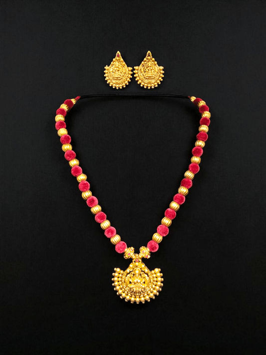 Devi Shringar Premium Quality Light Weighted Beaded Traditional Mid Length Chain available in 2 Colors