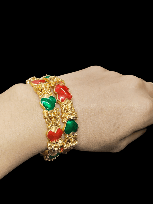 MangalaPatra Premium Quality Trending Multi Colored Traditional 2*4 Sized Bangle