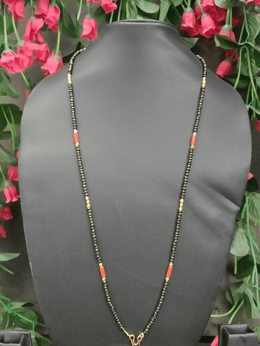 Varalakshmi Budget Friendly Simple Black Beads Mangalsutra Chain